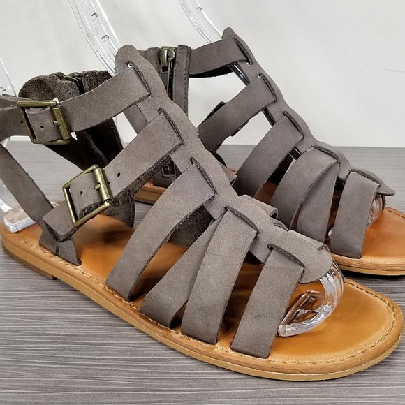 BP. Britt Gladiator Sandal, Taupe Leather, Womens Size 6 M - Picture 3 of 11